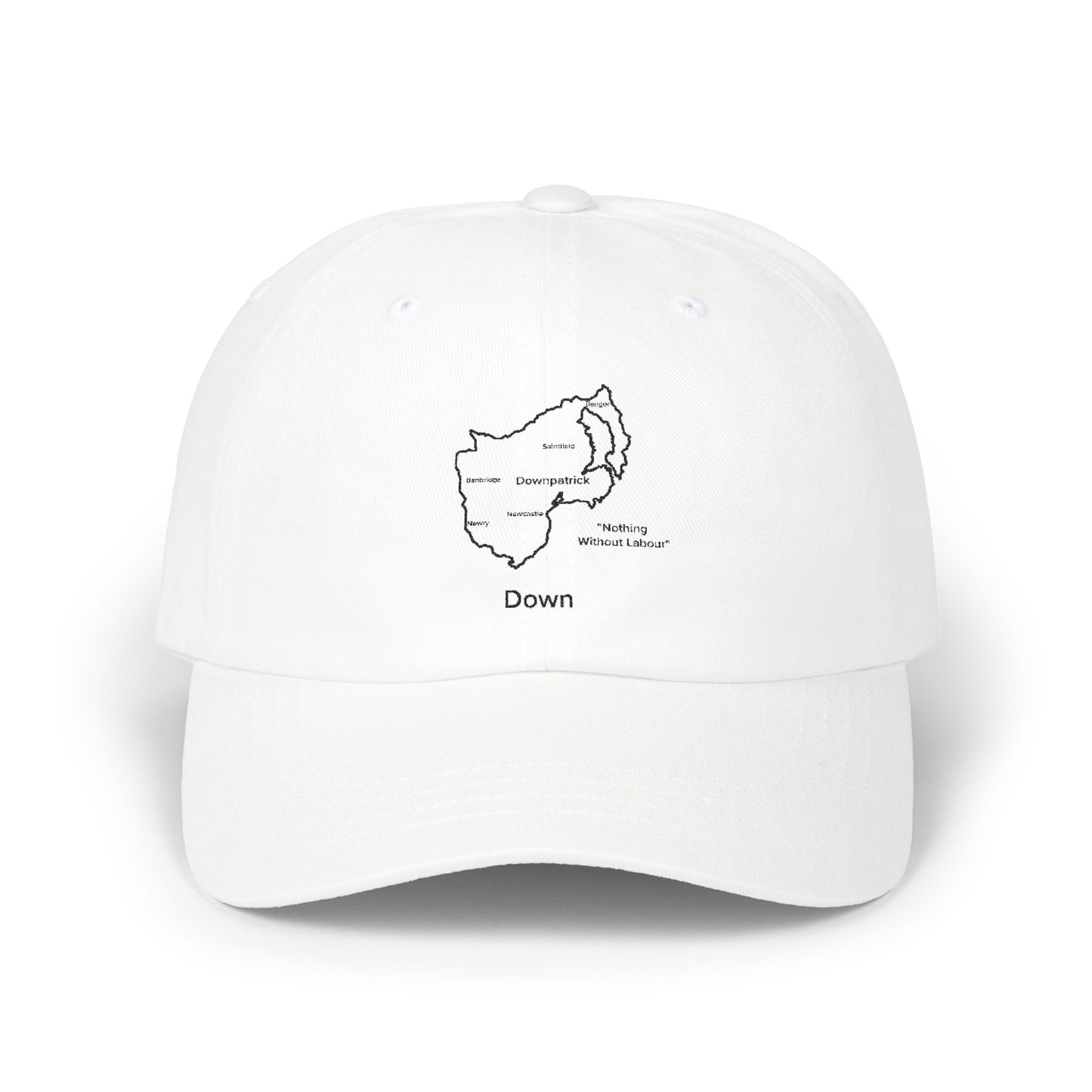 Down - Stylish White Hat for Everyday Wear