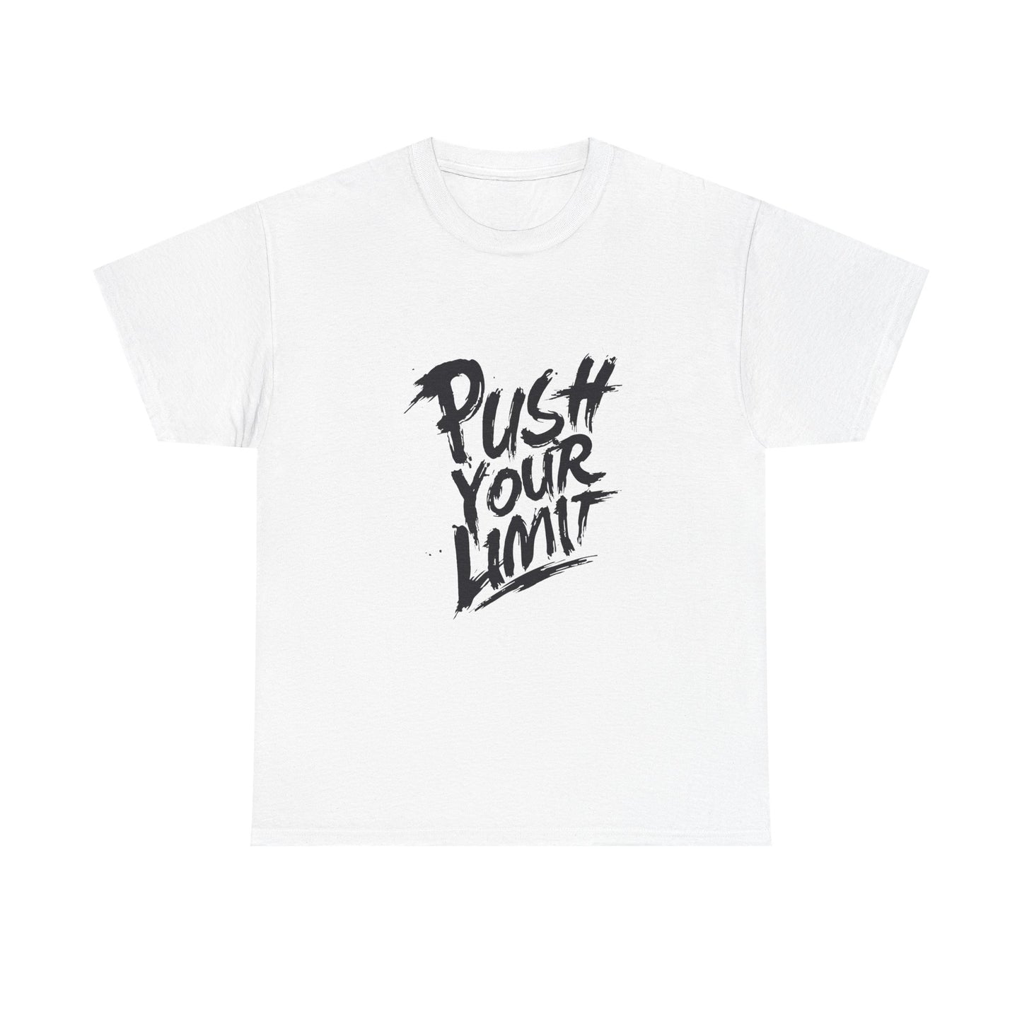 Motivational Unisex Heavy Cotton Tee - 'Push Your Limit'