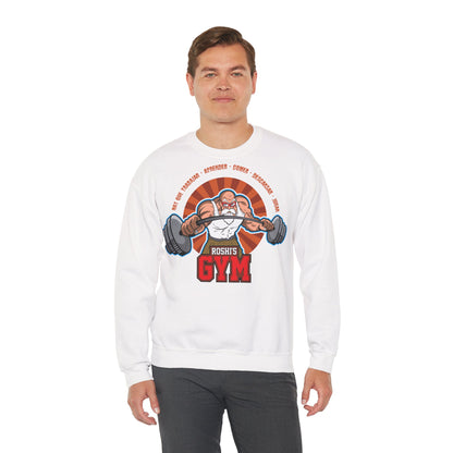 Motivational Gym Crewneck Sweatshirt - Perfect for Fitness EnthusiastsvWhite