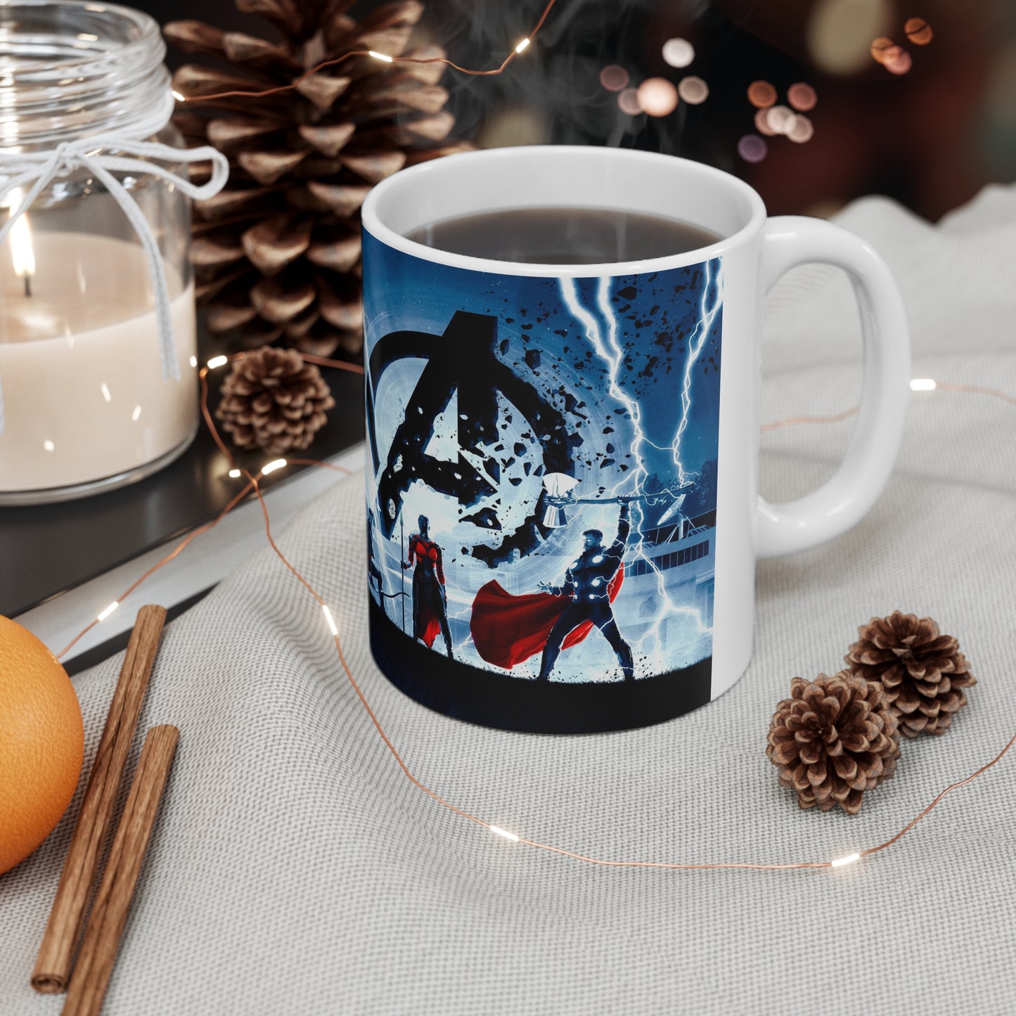 Heroic Ceramic Coffee Mug - 11oz & 15oz Marvel-Inspired Design