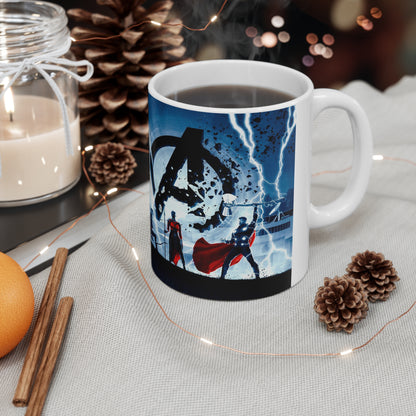 Heroic Ceramic Coffee Mug - 11oz & 15oz Marvel-Inspired Design
