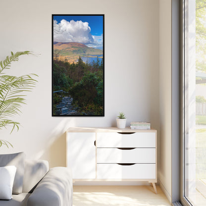 Torc Trail Stairs Matte Canvas, Framed (Multi-color)