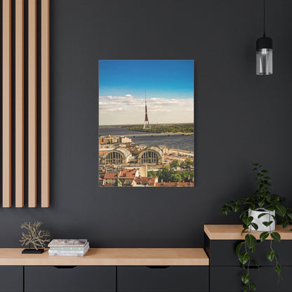 Riga TV Tower Matte Canvas, Stretched, 1.25"