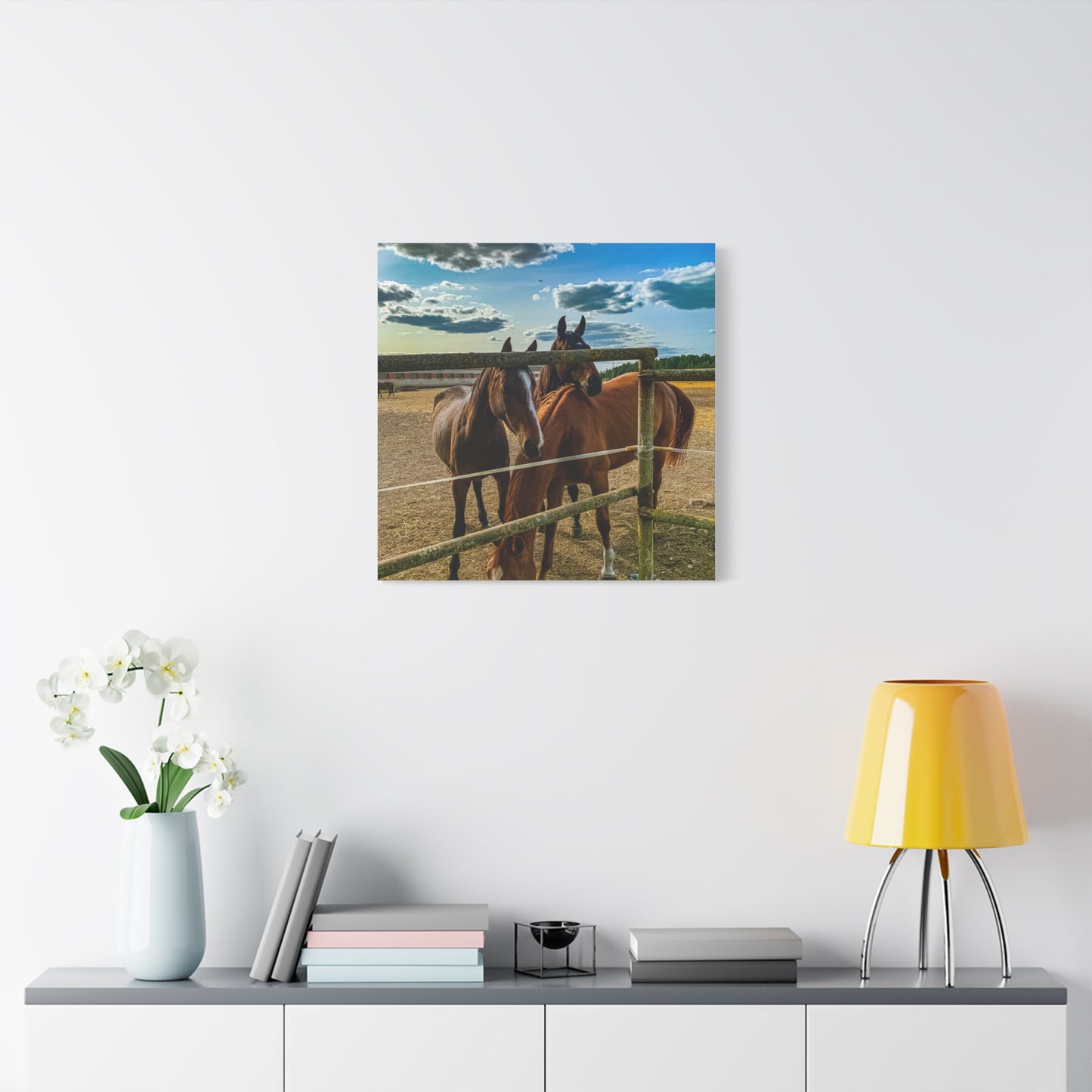 Horses Matte Canvas, Stretched, 1.25"