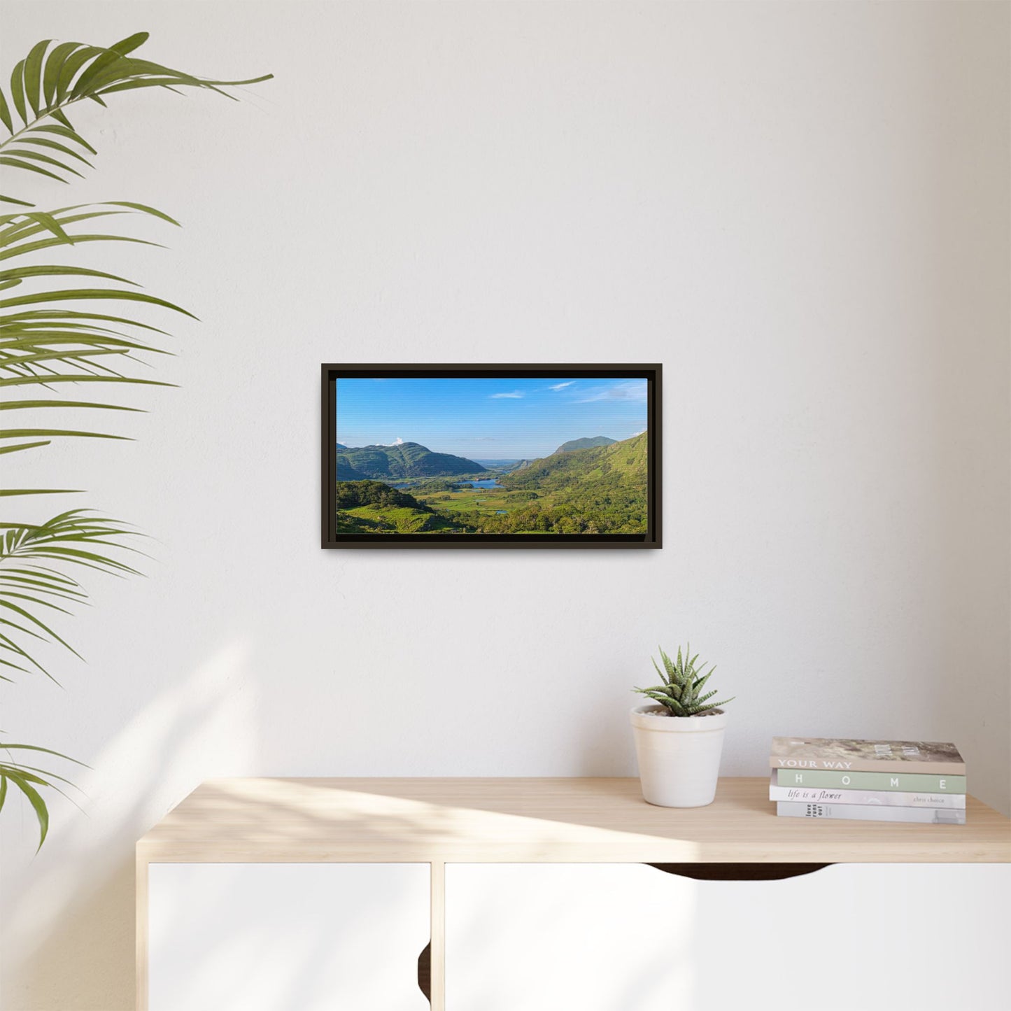 Ladies View Spring Matte Canvas, Framed (Multi-color)