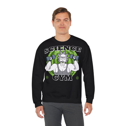 Science Gym Unisex Heavy Blend™ Crewneck Sweatshirt - Fun Fitness Sweatshirt for Science Lovers White