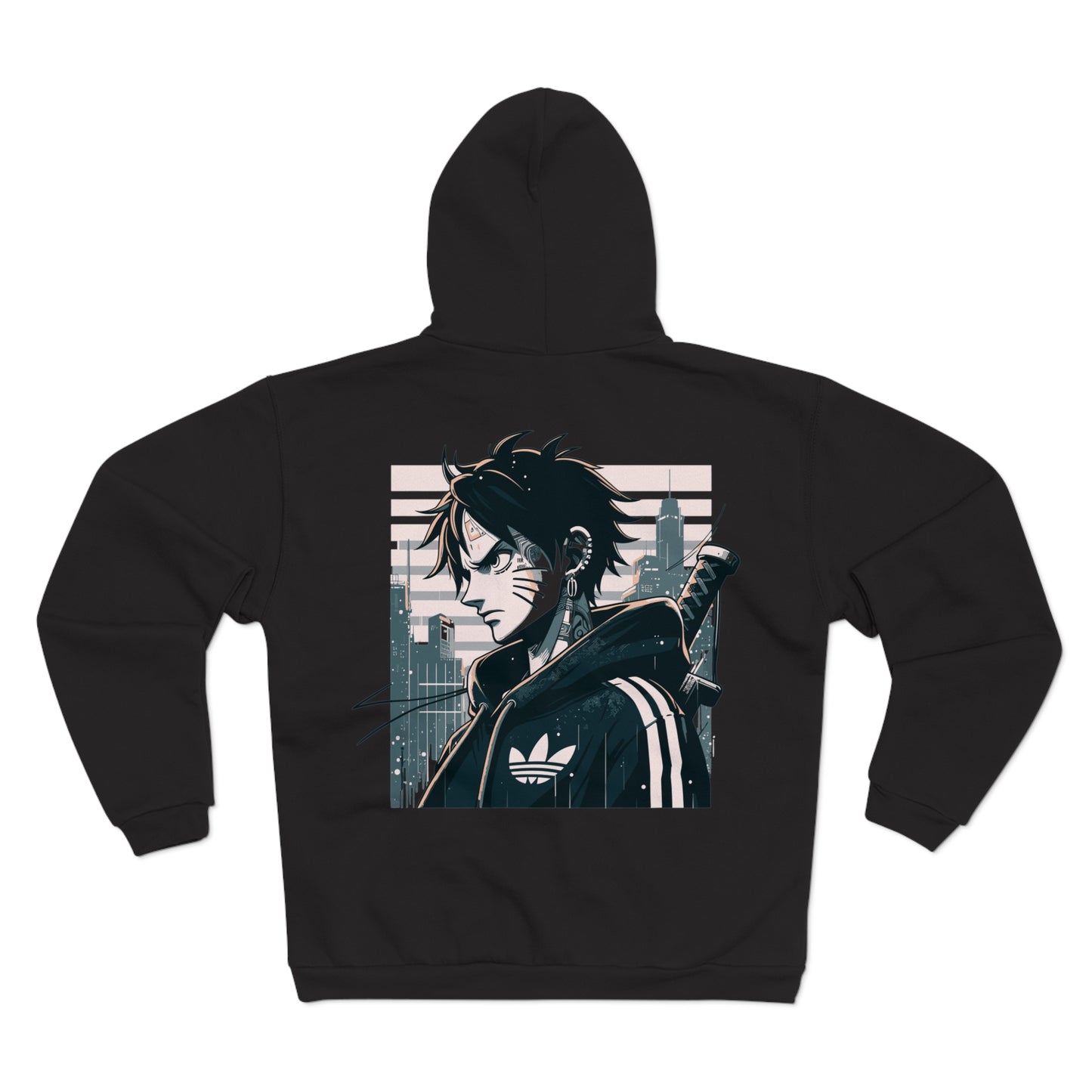 Warrior From The Future Unisex Hooded Zip Sweatshirt