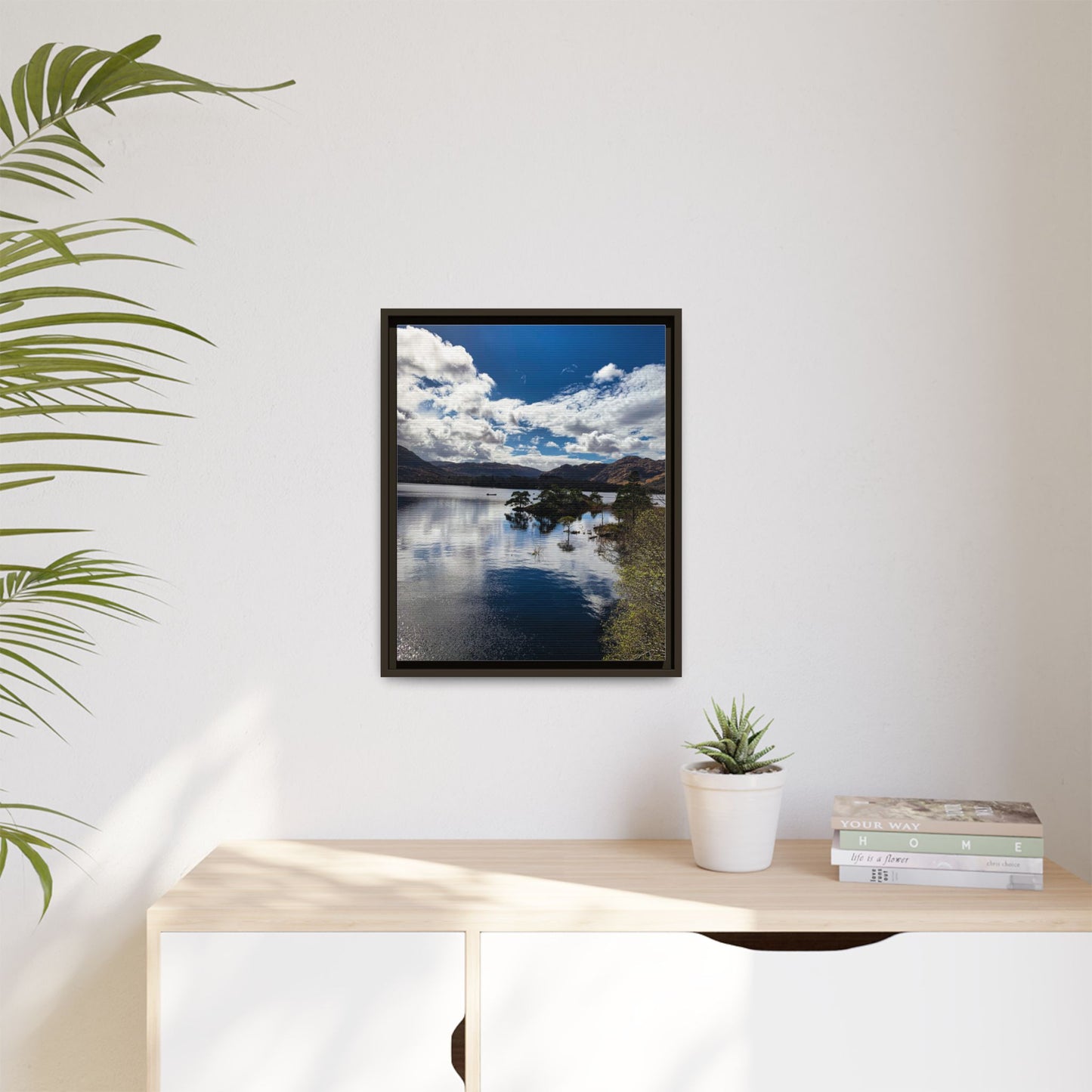 Lake Matte Canvas, Framed (Multi-color)