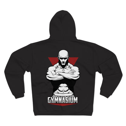 Gym Motivation Unisex Hooded Zip Sweatshirt - Bold Design for Fitness Enthusiasts