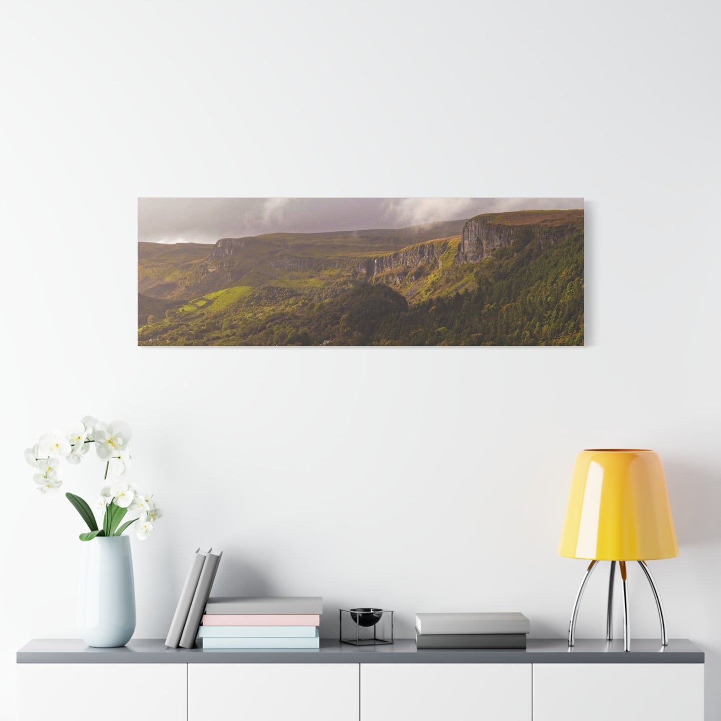 Sruth in Aghadh an Aird or The devil's Chimney Matte Canvas, Stretched, 1.25"