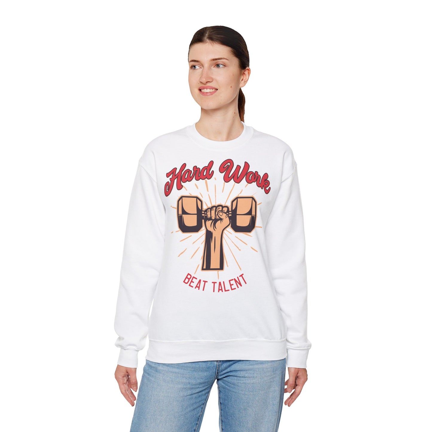 Hard Work Pays Unisex Heavy Blend™ Crewneck Sweatshirt - Fitness Apparel