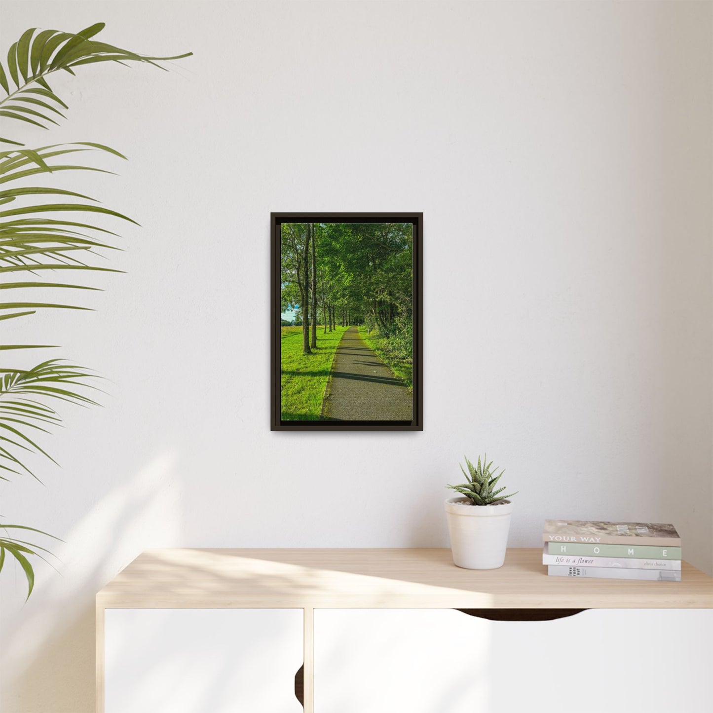 Listowel Town Park Matte Canvas, Framed (Multi-color)