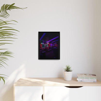 Mermaids Night Club Matte Canvas, Framed (Multi-color)