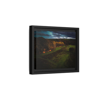 Listowel Town Park Matte Canvas, Framed (Multi-color)