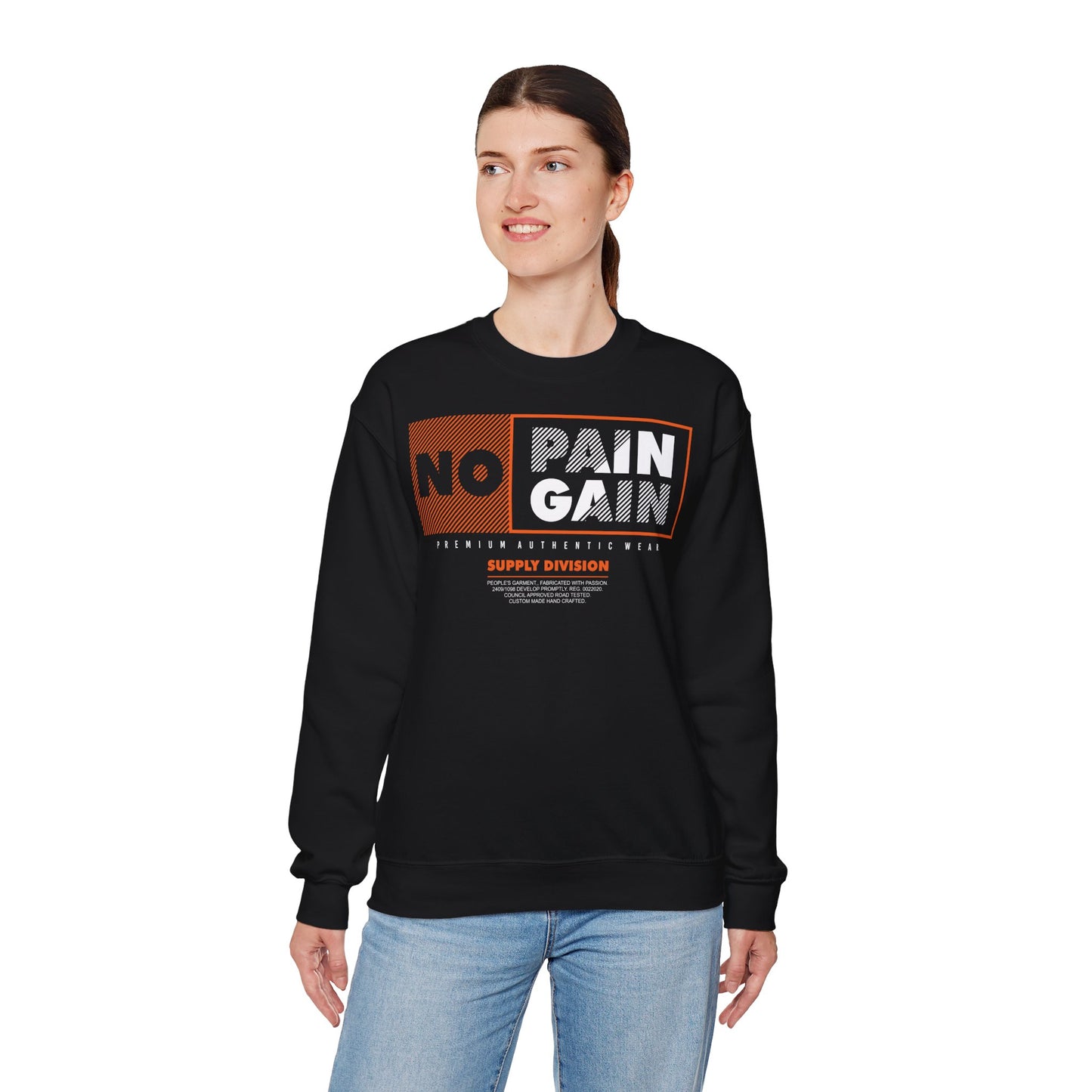 No Rain Gain Unisex Crewneck Sweatshirt - Premium Activewear for Everyday Comfort