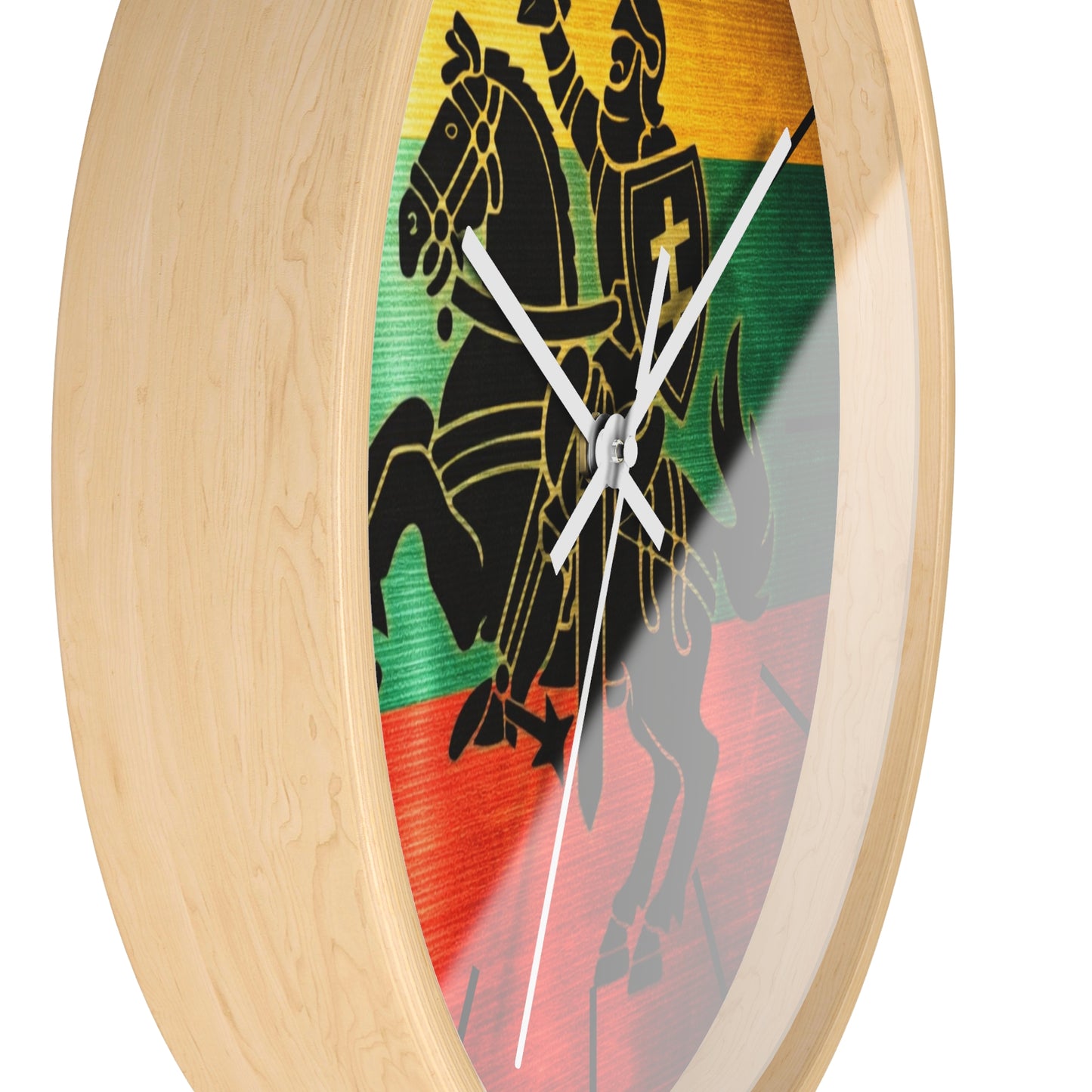 Lithuanian Vytis Wall Clock — Rasta Flag Knight Home Decor