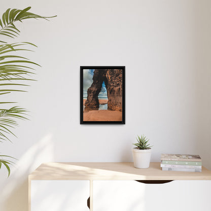 Ballybunion Cliff Matte Canvas, Framed (Multi-color)
