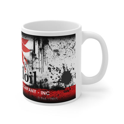 Vintage Mobil Oil Ceramic Coffee Mug - Retro 11oz & 15oz Coffee Cups for Car Enthusiasts