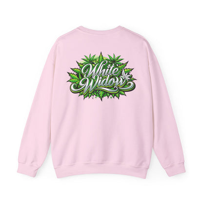 White Widow Graphic  — Cannabis Leaf Logo Sweatshirt