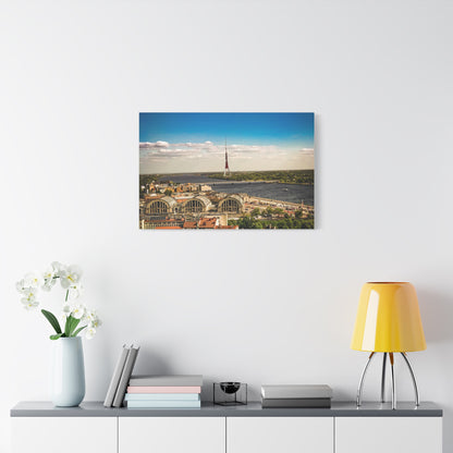 Riga TV Tower Matte Canvas, Stretched, 1.25"