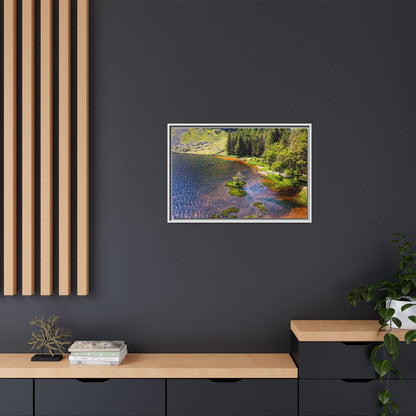 Gleanteenassig Forest Matte Canvas, Framed (Multi-color)