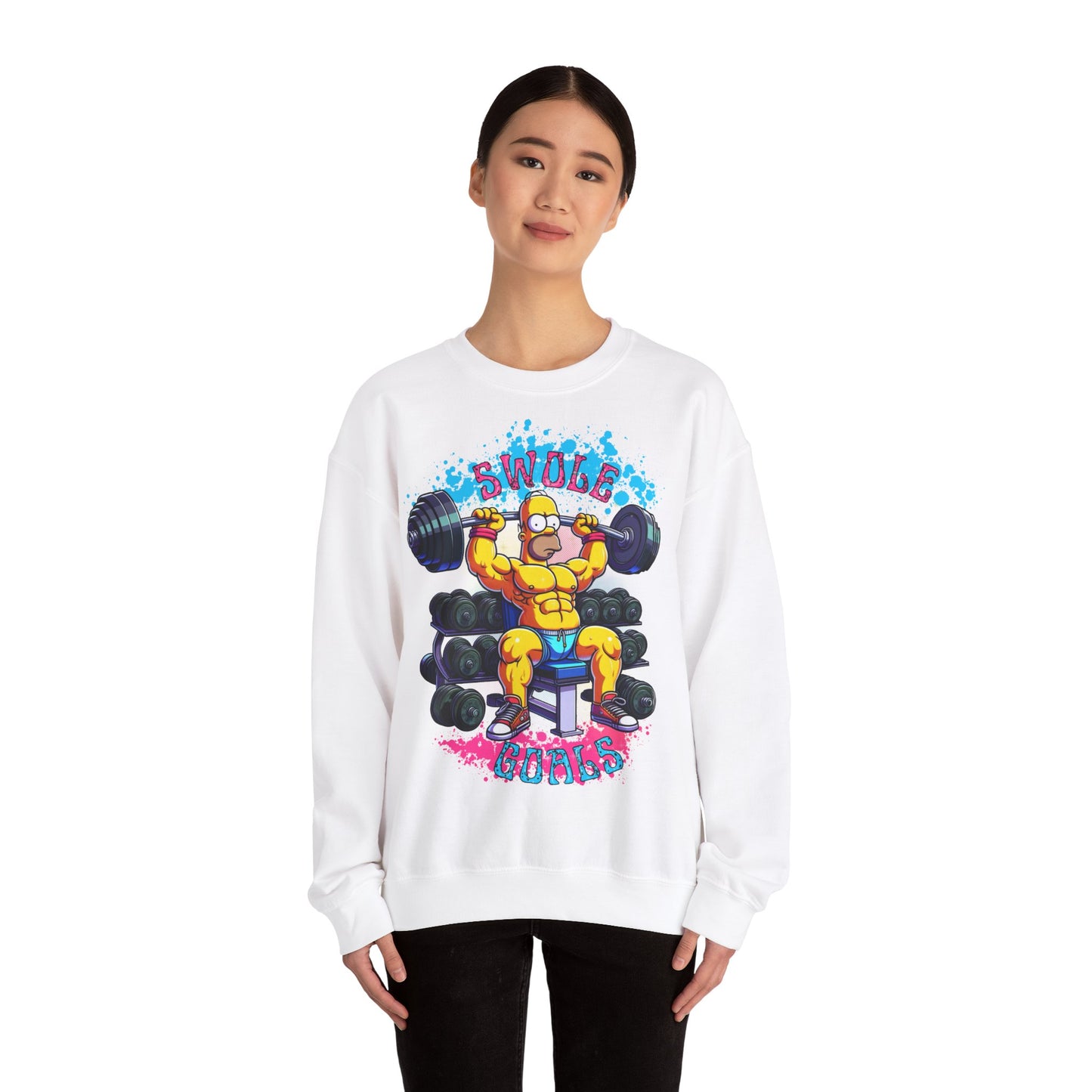 Swole Homer Unisex Heavy Blend™ Crewneck Sweatshirt
