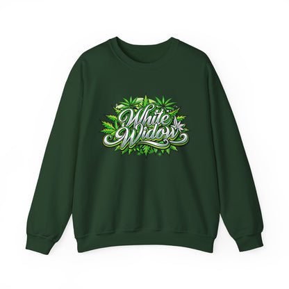 White Widow Graphic  — Cannabis Leaf Logo Sweatshirt
