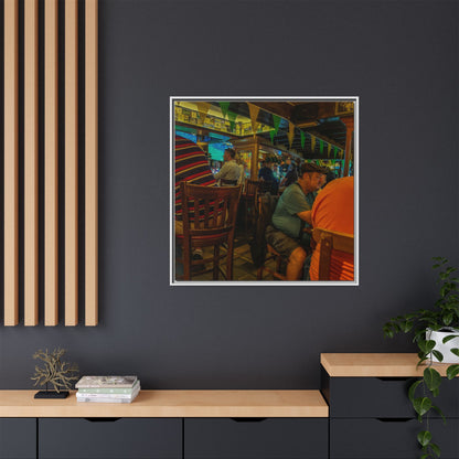 Irish Pub Matte Canvas, Framed (Multi-color)