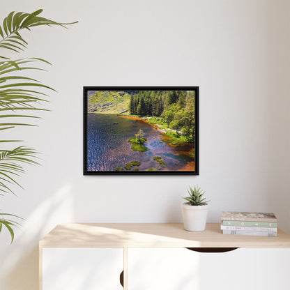 Gleanteenassig Forest Matte Canvas, Framed (Multi-color)