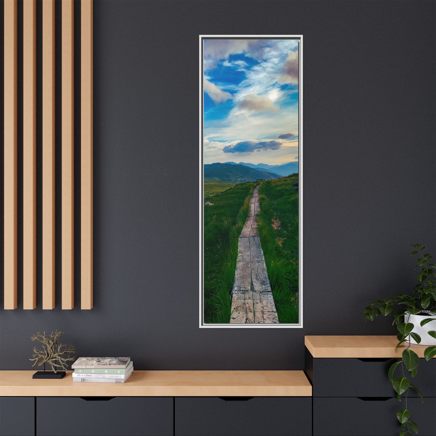 Torc Mountain Trail Matte Canvas, Framed (Multi-color)