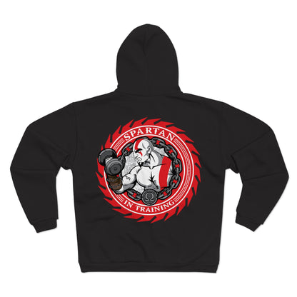 Spartan Strength Unisex Hooded Zip Sweatshirt | Perfect for Fitness Enthusiasts