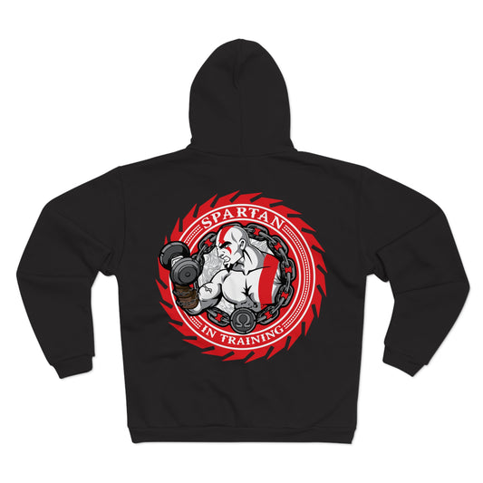 Spartan Strength Unisex Hooded Zip Sweatshirt | Perfect for Fitness Enthusiasts