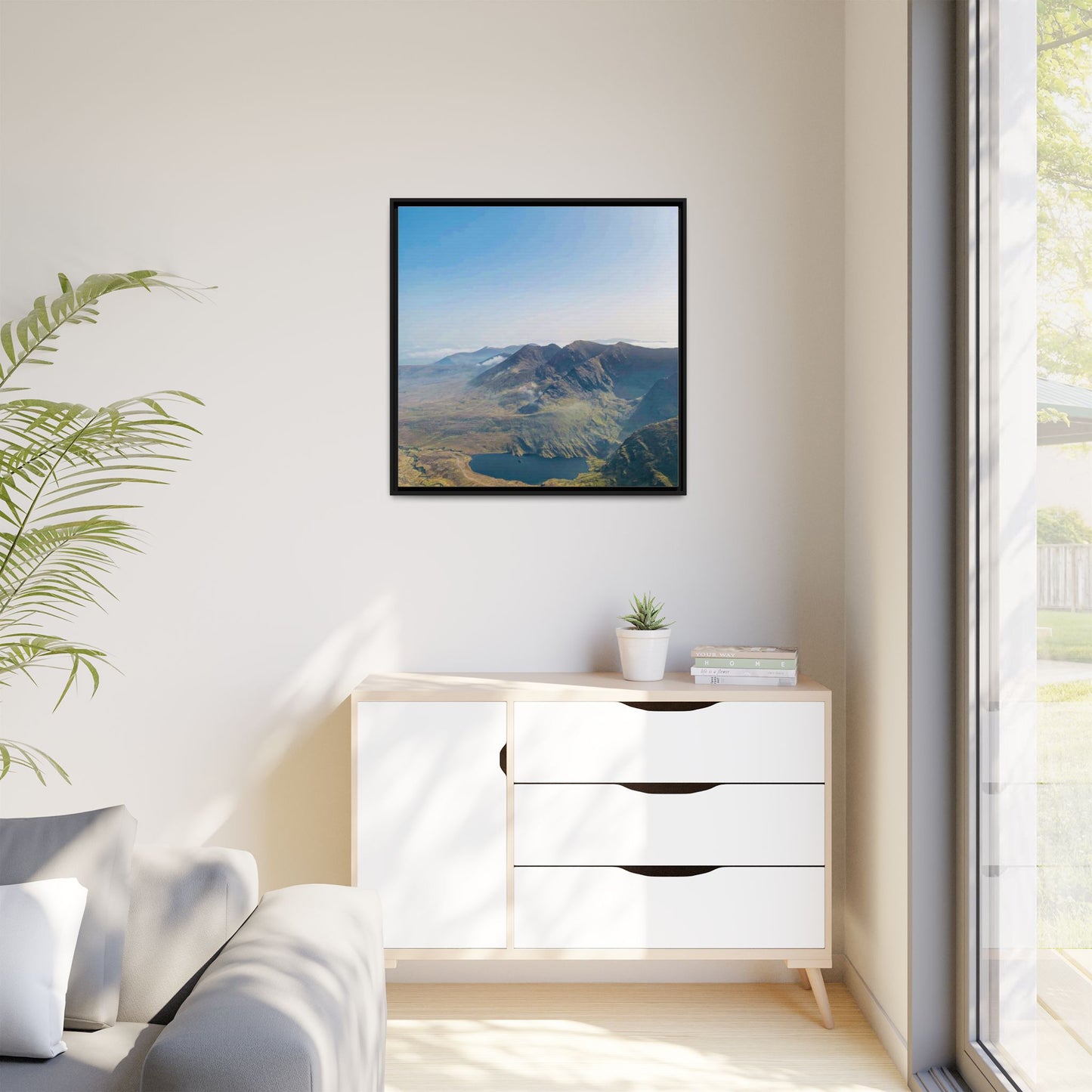 MacGillycuddy's Reeks Matte Canvas, Framed (Multi-color)