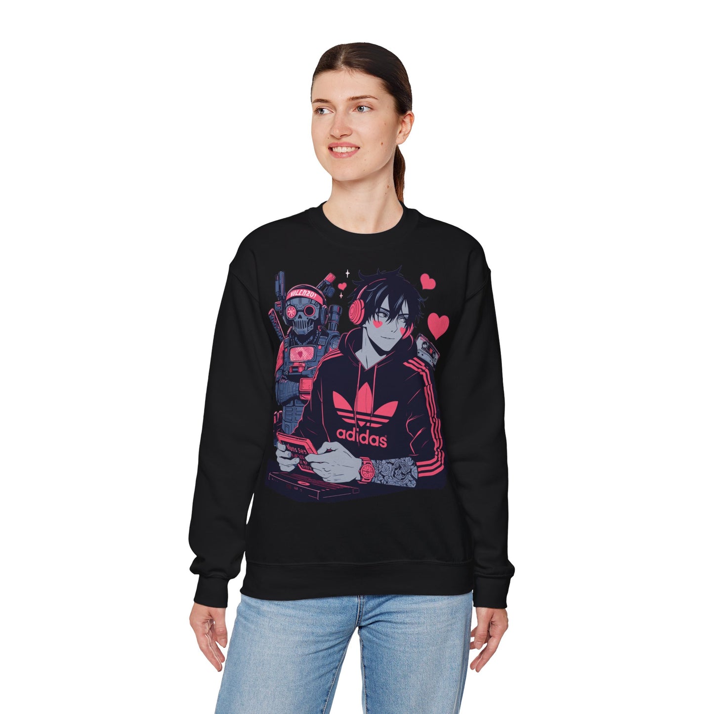 Gamer Vibes Unisex Crewneck Sweatshirt - Retro Anime Style