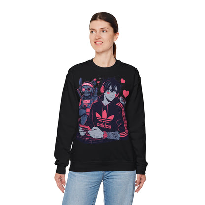 Gamer Vibes Unisex Crewneck Sweatshirt - Retro Anime Style