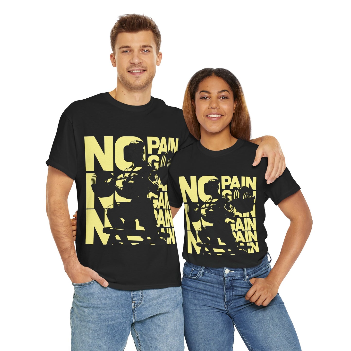 No Pain No Gain 11 Unisex Heavy Cotton Tee