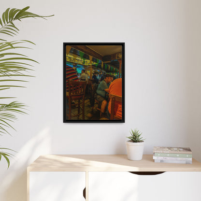 Irish Pub Matte Canvas, Framed (Multi-color)