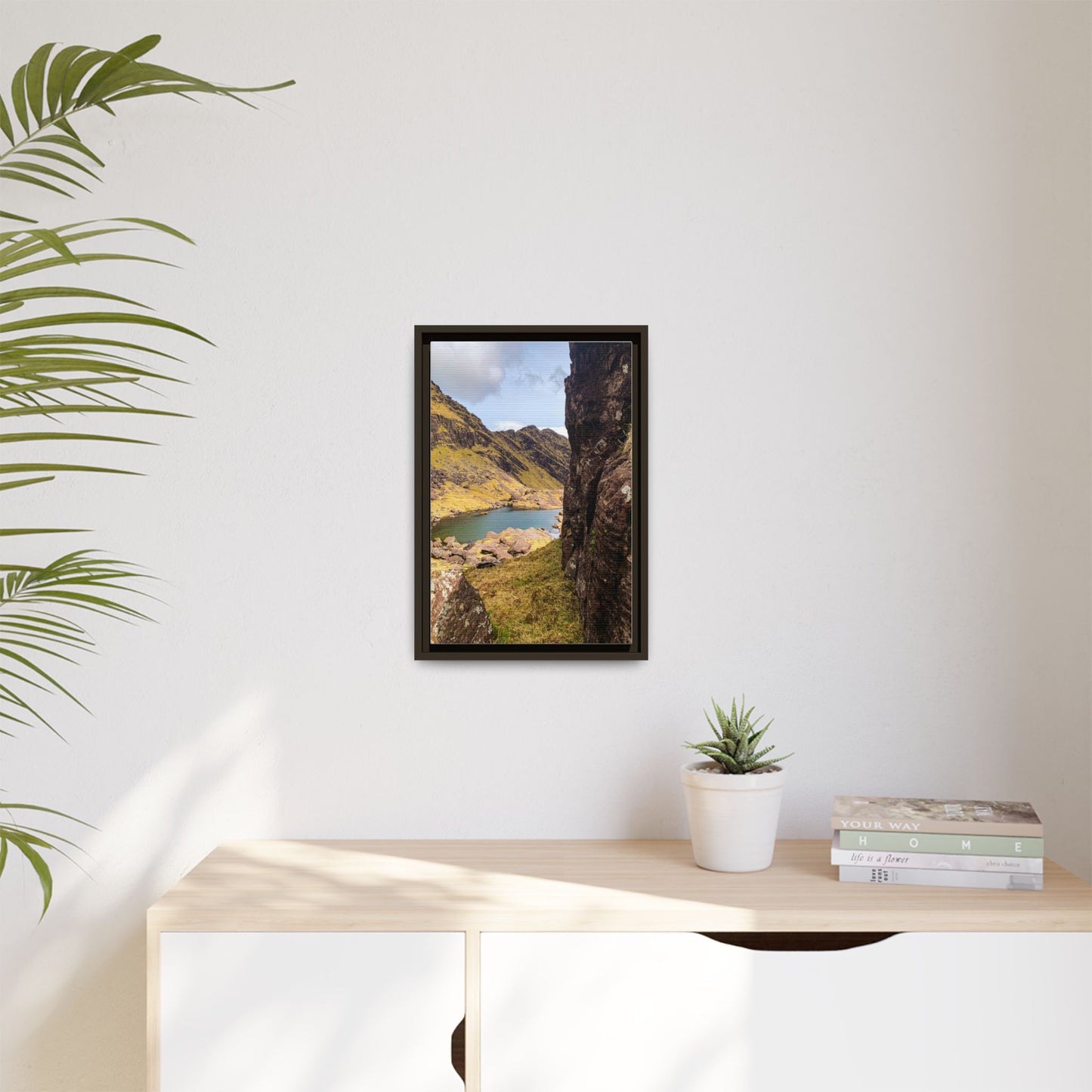 Mount Brandon Valley Matte Canvas, Framed (Multi-color)