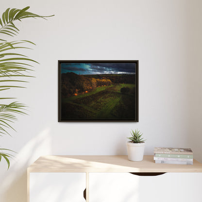 Listowel Town Park Matte Canvas, Framed (Multi-color)