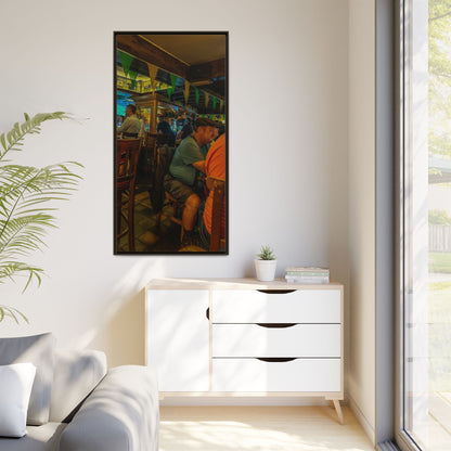 Irish Pub Matte Canvas, Framed (Multi-color)