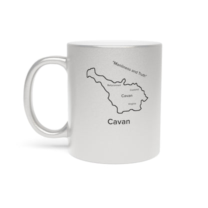 Cavan County Metallic Colour Mug - Silver/Gold - Perfect Gift for Coffee Lovers
