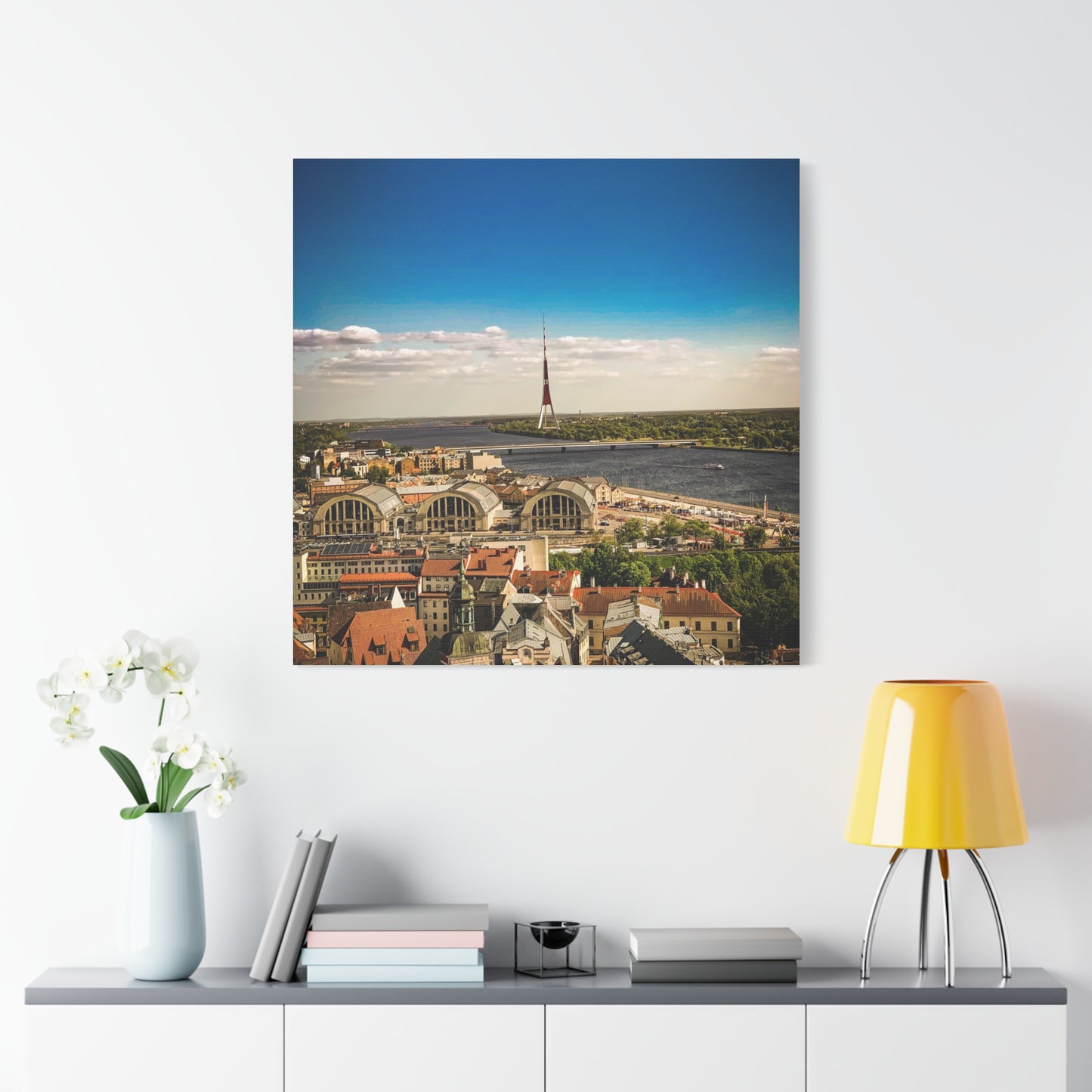 Riga TV Tower Matte Canvas, Stretched, 1.25"