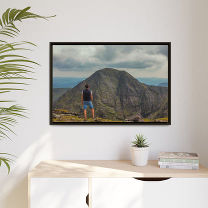 Cross On Top Matte Canvas, Framed (Multi-color)