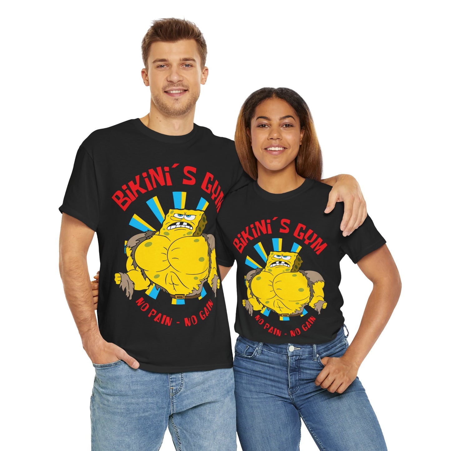 Bikini Gym No Pain No Gain Unisex Heavy Cotton Tee