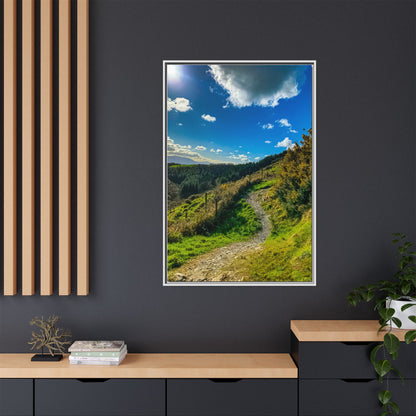 Glanageenty Forest Trail Matte Canvas, Framed (Multi-color)