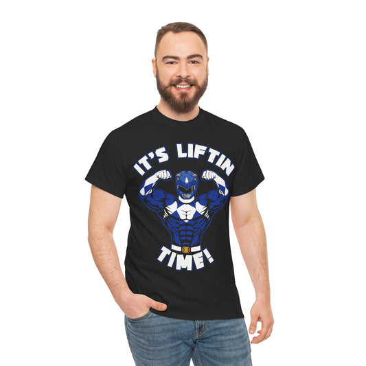 It's Liftin' Time Unisex Heavy Cotton Tee - Perfect for Fitness Enthusiasts Black