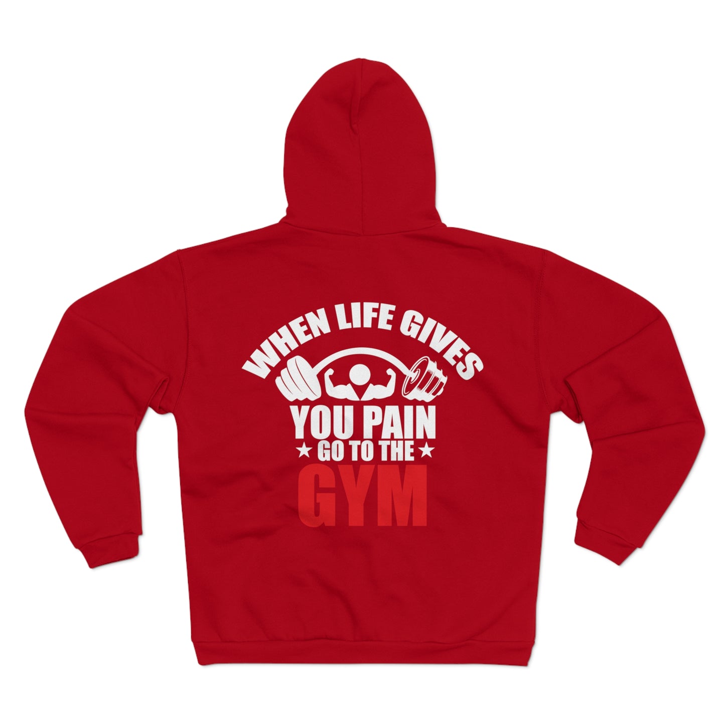 Motivational Gym Zip Sweatshirt for Fitness Enthusiasts