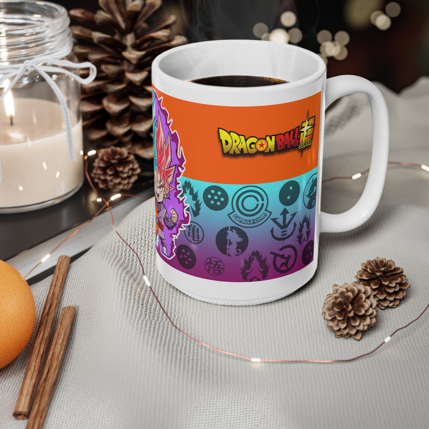 Dragon Ball Super Ceramic Coffee Cup – 11oz & 15oz – Perfect for Anime Fans