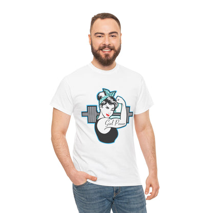 Empowering Girl Power Unisex Heavy Cotton Tee White