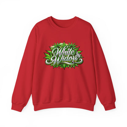 White Widow Graphic  — Cannabis Leaf Logo Sweatshirt